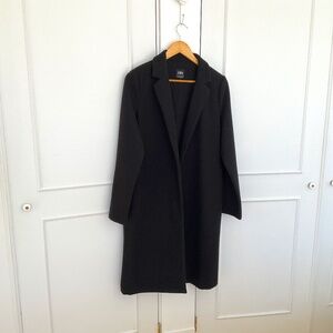 Zara Black Wool Blend Coat